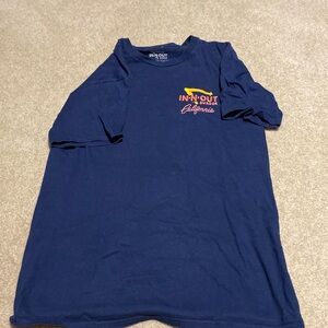 Men’s In N Out Burger T shirt Navy Blue Adult M